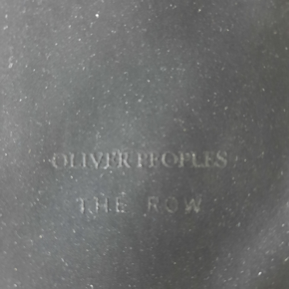The Row Black Soft Glasses Case